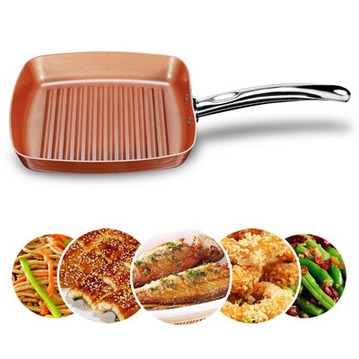Non-stick Copper Frying Square Grill Pan Skillet with Ceramic Coating Induction Cooker Safe
Non-stick Copper Frying Square Grill Pan Skillet with Ceramic Coating Induction Cooker Safe