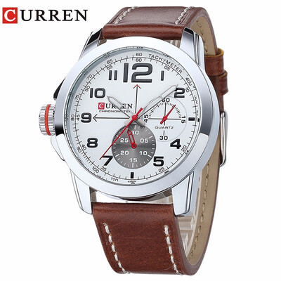 Curren Watches Men Top Brand Luxury Cow Leather Strap Quartz-Watches Sport Mens Watches Waterproof Relogio Heren Hodinky 8182B
Curren Watches Men Top Brand Luxury Cow Leather Strap Quartz-Watches Sport Mens Watches Waterproof Relogio Heren Hodinky 8182B
