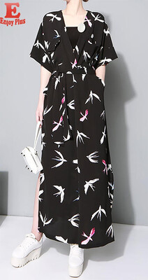 chest 84-92cm new summer vintage 2018 long maxi dress women batwing short sleeve bird print chiffon blue black
chest 84-92cm new summer vintage 2018 long maxi dress women batwing short sleeve bird print chiffon blue black