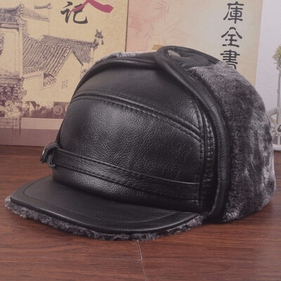 2018 New Men Earmuffs Genuine Leather Faux Fur Baseball Caps Thicken Warmer Winter Male Flat Hats Real Cowhide Gorras B-7278
2018 New Men Earmuffs Genuine Leather Faux Fur Baseball Caps Thicken Warmer Winter Male Flat Hats Real Cowhide Gorras B-7278
