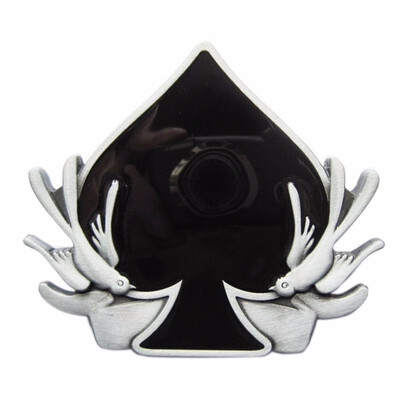 New Swallows With Ace of Spade Vintage Belt Buckle Gurtelschnalle Boucle de ceinture
New Swallows With Ace of Spade Vintage Belt Buckle Gurtelschnalle Boucle de ceinture