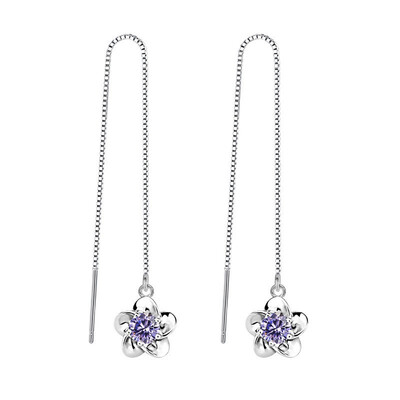 Fashion Cute Ear Wire Earrings Female Models Long Cubic Zirconia Flower Jewelry Drop Dangle Earrings WHJ17
Fashion Cute Ear Wire Earrings Female Models Long Cubic Zirconia Flower Jewelry Drop Dangle Earrings WHJ17