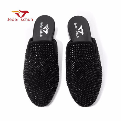 Jeder schuh new designs Handmade men Rhinestone slippers Fashion party&show mens dress shoes male smoking slippers
Jeder schuh new designs Handmade men Rhinestone slippers Fashion party&show mens dress shoes male smoking slippers