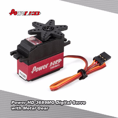 Power HD 3689MG 48Kg009sec High Torque Metal Gear Digital Servo for RC Car Boat Buggy Helicopter Airplane
Power HD 3689MG 48Kg009sec High Torque Metal Gear Digital Servo for RC Car Boat Buggy Helicopter Airplane