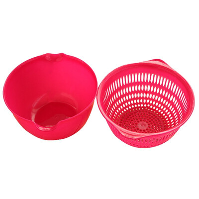 UpperX 2 in 1 rose Red Miniature Double Screen Fruits Vegetables Plastic Drain Basket
UpperX 2 in 1 rose Red Miniature Double Screen Fruits Vegetables Plastic Drain Basket