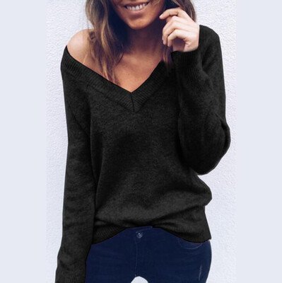 2018 New Casual Women Two Sides V Neck Knitted Sweater Sexy Cute Knitwear Pullovers
2018 New Casual Women Two Sides V Neck Knitted Sweater Sexy Cute Knitwear Pullovers