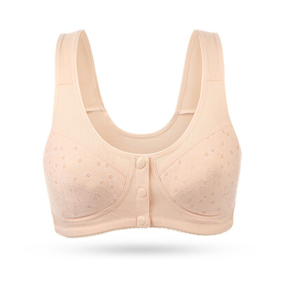 Little nurse no steel ring bra middle-aged front buckle cotton bra underwear mother large size vest bra SMB024 meat powder 40
Little nurse no steel ring bra middle-aged front buckle cotton bra underwear mother large size vest bra SMB024 meat powder 40