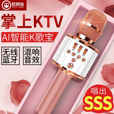 Fart worm Hifier X3 national karaoke artifact mobile phone broadcast wireless Bluetooth sound card singing universal microphone childrens microphone audio one containing TF card Chinese learning content rose gold
Fart worm Hifier X3 national karaoke artifact mobile phone broadcast wireless Bluetooth sound card singing universal microphone childrens microphone audio one containing TF card Chinese learning content rose gold