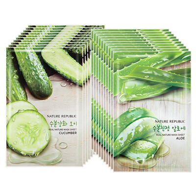 Natural Republic of the original nature park essence of natural clear hydrating cucumber aloe mask set cucumber 10 aloe 10
Natural Republic of the original nature park essence of natural clear hydrating cucumber aloe mask set cucumber 10 aloe 10