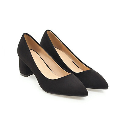 IDIFU Womens Trendy Faux Suede Pointed Toe Low Cut OL Work Shoes Block Medium Heel Slip on Pump
IDIFU Womens Trendy Faux Suede Pointed Toe Low Cut OL Work Shoes Block Medium Heel Slip on Pump