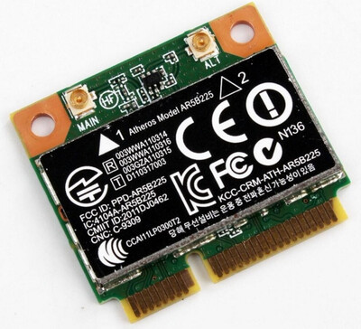 Wireless Adapter Card for Atheros AR5B225 WIFIBT Bluetooth 40 300Mbps half Mini PCI-E Wireless card for HP SPS 655795-001
Wireless Adapter Card for Atheros AR5B225 WIFIBT Bluetooth 40 300Mbps half Mini PCI-E Wireless card for HP SPS 655795-001