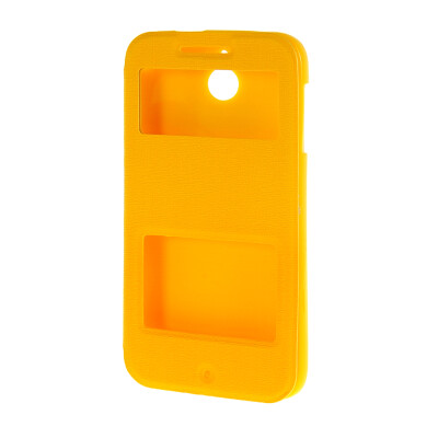 MOONCASE Side Flip Hard board Slim Leather Bracket Window Case Cover for HTC Desire 510 Yellow
MOONCASE Side Flip Hard board Slim Leather Bracket Window Case Cover for HTC Desire 510 Yellow