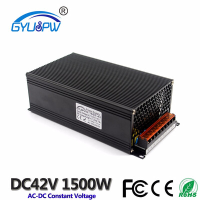 Switching Power Supply DC 42v Single Output Transformer 110 220V AC DC42V 36A 1500W Power Adapter Driver for CNC CCTV Machinery
Switching Power Supply DC 42v Single Output Transformer 110 220V AC DC42V 36A 1500W Power Adapter Driver for CNC CCTV Machinery