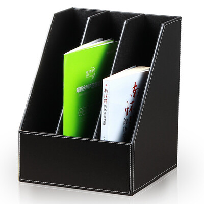 Yapi Shi leather desktop office supplies stationery storage box three rows of file holder triple file box file frame file folder folder file cabinet pen holder black needle
Yapi Shi leather desktop office supplies stationery storage box three rows of file holder triple file box file frame file folder folder file cabinet pen holder black needle