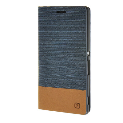 MOONCASE Sony Xperia Z4 Case Canvas fabric Leather Card Wallet Slot Flip Bracket Back Case Cover Blue
MOONCASE Sony Xperia Z4 Case Canvas fabric Leather Card Wallet Slot Flip Bracket Back Case Cover Blue