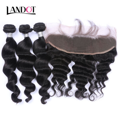 9A Lace Frontal Closure With 3 Bundles Indian Virgin Human Hair Weaves Loose Wave Unprocessed Loose Wavy Curly Remy Hair 4 Pcs Lot
9A Lace Frontal Closure With 3 Bundles Indian Virgin Human Hair Weaves Loose Wave Unprocessed Loose Wavy Curly Remy Hair 4 Pcs Lot