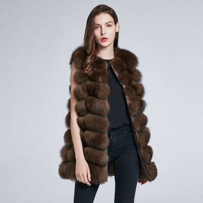 Womens Jacket Fox Fur Vest Real Fur Coat Furry Jacket Natural Fox Fur Warm Fashion Stitching Stripe New Discount 2018 New
Womens Jacket Fox Fur Vest Real Fur Coat Furry Jacket Natural Fox Fur Warm Fashion Stitching Stripe New Discount 2018 New