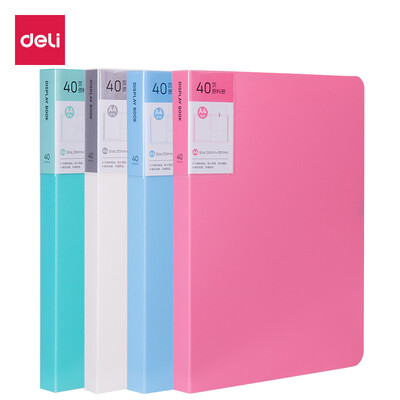 Deli deli bright color 4 4 color set information book 40 page file folder pocket folder 27015
Deli deli bright color 4 4 color set information book 40 page file folder pocket folder 27015