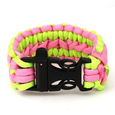 Paracord Cord Survival Wristband Camping Hiking Bracelet Outdoor Sports Emergent PINK AND GREEN
Paracord Cord Survival Wristband Camping Hiking Bracelet Outdoor Sports Emergent PINK AND GREEN