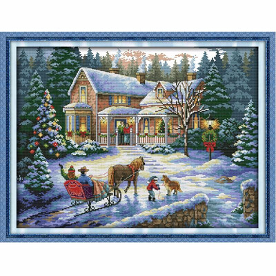 Anself 5744cm DIY Handmade Counted Cross Stitch Needlework Set Embroidery Kit Christmas Scenery Home Decoration 14CT
Anself 5744cm DIY Handmade Counted Cross Stitch Needlework Set Embroidery Kit Christmas Scenery Home Decoration 14CT
