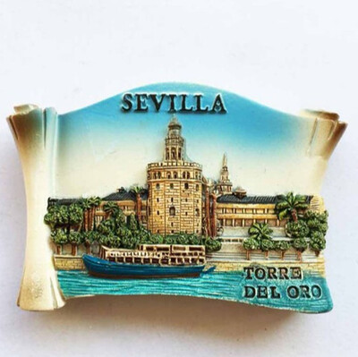 1Pcs Creative Spain Seville Gold Tower Stereo Scenery Tourism Magnet Souvenir Fridge Magnet
1Pcs Creative Spain Seville Gold Tower Stereo Scenery Tourism Magnet Souvenir Fridge Magnet