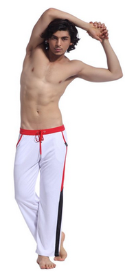 Mooncolour Mens Low Rise Mesh Long Sports Pants Front Tie Rope with Pockets Style 
Mooncolour Mens Low Rise Mesh Long Sports Pants Front Tie Rope with Pockets Style