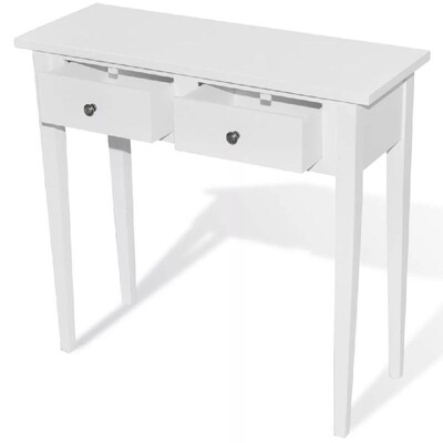 Dressing Table White Dressing Console Table with Two Drawers Home Decoration T8V7B0Z4
Dressing Table White Dressing Console Table with Two Drawers Home Decoration T8V7B0Z4