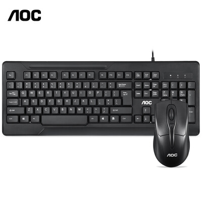 AOC KM110 wired keyboard&mouse set business office desktop computer one machine notebook keyboard
AOC KM110 wired keyboard&mouse set business office desktop computer one machine notebook keyboard