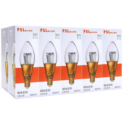 Foshan lighting FSL LED tip bubble crystal lamp energy saving bubble 3W transparent E14 day mark 6500K 10 support beads gold
Foshan lighting FSL LED tip bubble crystal lamp energy saving bubble 3W transparent E14 day mark 6500K 10 support beads gold