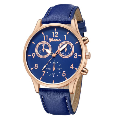 GENEVA quartz watch 530 with double dial