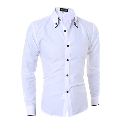 New Autumn Slim Solid Color Shirts Fashion Edging Stripes Lined Casual Men's Long Sleeved Shirt
New Autumn Slim Solid Color Shirts Fashion Edging Stripes Lined Casual Men's Long Sleeved Shirt