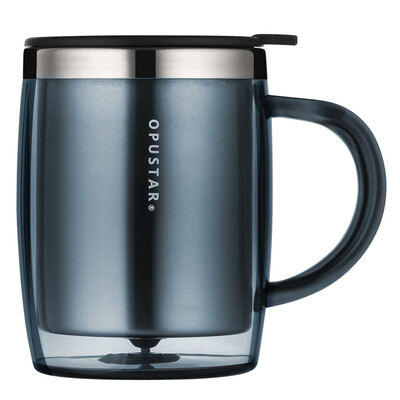 OPUSTAR simple office cup men&women large capacity stainless steel mug desktop mug water cup 420ml blue
OPUSTAR simple office cup men&women large capacity stainless steel mug desktop mug water cup 420ml blue