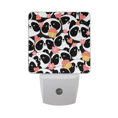 ALAZA LED Night Light With Smart Dusk To Dawn SensorHand Drawn Panda Say HELLO Blue Plug In Night Light 
ALAZA LED Night Light With Smart Dusk To Dawn SensorHand Drawn Panda Say HELLO Blue Plug In Night Light