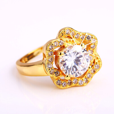 U7 Engagement Rings For Women Wedding 2015 Wholesale 18K Gold Plated AAA Cubic Zirconia Rose Flower Ring Wedding Bands
U7 Engagement Rings For Women Wedding 2015 Wholesale 18K Gold Plated AAA Cubic Zirconia Rose Flower Ring Wedding Bands