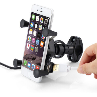 Universal Chargeable Metal Rearview Mirror Motorcycle Phone Holder With Stand Support for iPhone GPS Holder Soporte Celular Moto
Universal Chargeable Metal Rearview Mirror Motorcycle Phone Holder With Stand Support for iPhone GPS Holder Soporte Celular Moto