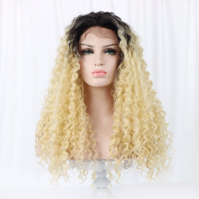 24" Blonde Lace Front Wig Synthetic Hair Natural Hairline 340g Brown Black Lace Front Curly Wigs For Black Women
24" Blonde Lace Front Wig Synthetic Hair Natural Hairline 340g Brown Black Lace Front Curly Wigs For Black Women