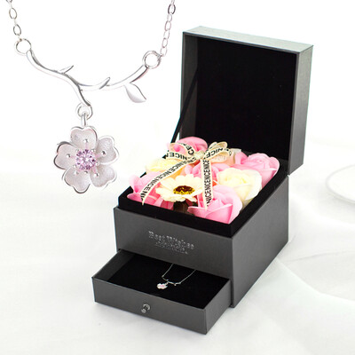 Star soap flower drawer gift box romantic cherry blossom set pink flower cherry blossom necklace
Star soap flower drawer gift box romantic cherry blossom set pink flower cherry blossom necklace