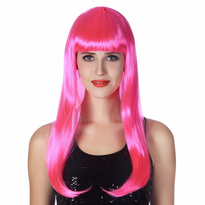 22" Straight Cosplay Wig With Bangs Synthetic Fake Hair Custom Cosplay Wigs For Women Heat Resistant Blond Purple Pink Red Blue
22" Straight Cosplay Wig With Bangs Synthetic Fake Hair Custom Cosplay Wigs For Women Heat Resistant Blond Purple Pink Red Blue