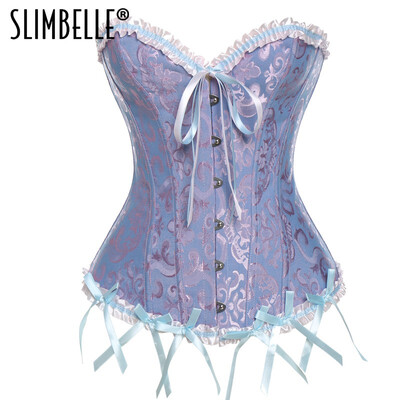 Women Sexy Satin Overbust Corset Brocade Floral Bustier Top Lace Up Back Lingerie Bodyshaper Party Corsets S6XL for Female
Women Sexy Satin Overbust Corset Brocade Floral Bustier Top Lace Up Back Lingerie Bodyshaper Party Corsets S6XL for Female