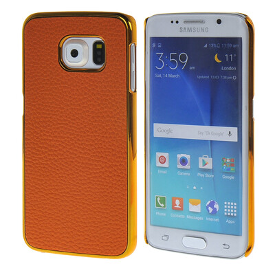 MOONCASE Litchi Skin Gold Chrome Hard Back Case Cover for Samsung Galaxy S6 Edge Orange
MOONCASE Litchi Skin Gold Chrome Hard Back Case Cover for Samsung Galaxy S6 Edge Orange