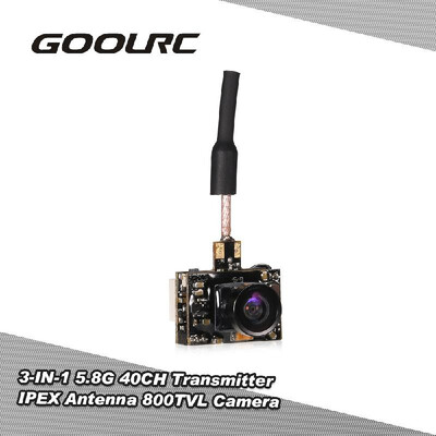 GoolRC 800TV FPV Camera 58G 40CH 25100200mW Transmitter IPEX Antenna for Inductrix QX90 H36 T36 NH-010 Micro Racing Drone
GoolRC 800TV FPV Camera 58G 40CH 25100200mW Transmitter IPEX Antenna for Inductrix QX90 H36 T36 NH-010 Micro Racing Drone