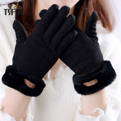 Tsful gloves female winter plus velvet thick waterproof warm riding all refers to plush cute cartoon Korean version of the simple five fingers points A5352C black
Tsful gloves female winter plus velvet thick waterproof warm riding all refers to plush cute cartoon Korean version of the simple five fingers points A5352C black