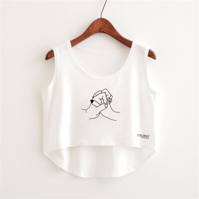 Women Crop Top Sleeveless Print Summer Casual Top Women Short t-shirt Vest Tank Tops
Women Crop Top Sleeveless Print Summer Casual Top Women Short t-shirt Vest Tank Tops