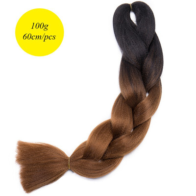 60CM Hair Braid Braiding Hair Extension Two Ombre Synthetic Crochet One Piece 100g Heat-Resistant
60CM Hair Braid Braiding Hair Extension Two Ombre Synthetic Crochet One Piece 100g Heat-Resistant