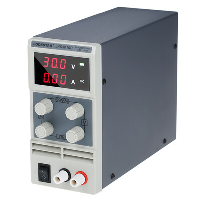 LODESTAR Switching DC Power Supply 3 Digits Display LED 0-30V 0-10A High Precision Adjustable Mini Power Supply AC 110V220V 5060
LODESTAR Switching DC Power Supply 3 Digits Display LED 0-30V 0-10A High Precision Adjustable Mini Power Supply AC 110V220V 5060