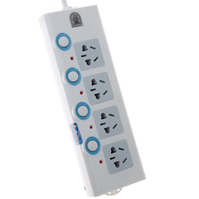 Bullet head TS-200 4-bit 1.8 m sub-control switch power socket / plug / plug board
Bullet head TS-200 4-bit 1.8 m sub-control switch power socket / plug / plug board