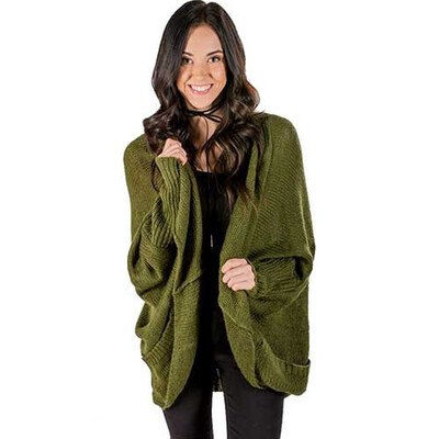 PREISEI Autumn Casual Elegant Loose Solid Batwing Sleeve Long Cardigan Women Knitted Sweater Coat Knitwear Outerwear PR27768
PREISEI Autumn Casual Elegant Loose Solid Batwing Sleeve Long Cardigan Women Knitted Sweater Coat Knitwear Outerwear PR27768