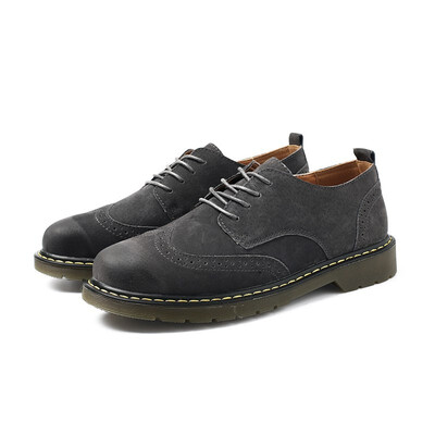 New mens shoes autumn retro leather Martin shoes male Korean version of the British Brock casual shoes mens tide shoes
New mens shoes autumn retro leather Martin shoes male Korean version of the British Brock casual shoes mens tide shoes