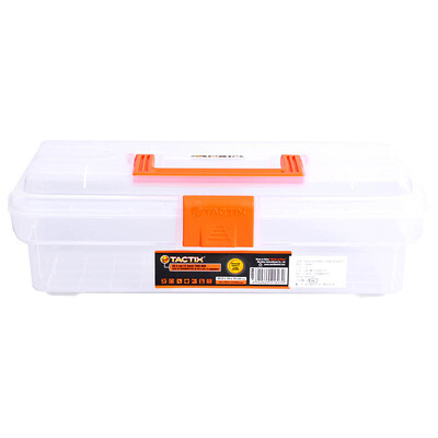 Tactix 320104 305mm 12 inches plastic toolbox transparent fishing home multi-function toy art painting storage
Tactix 320104 305mm 12 inches plastic toolbox transparent fishing home multi-function toy art painting storage