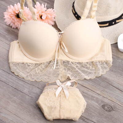 Deep V sexy lace sutian sets hem ladies bra straps together suit Japanese girl underwear lingerie bralette thickened small chest
Deep V sexy lace sutian sets hem ladies bra straps together suit Japanese girl underwear lingerie bralette thickened small chest